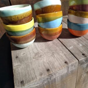 Bowl de cerámica dos colores