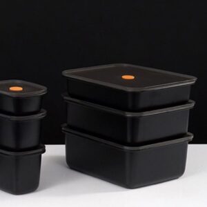 Contenedor de Acero Inoxidable Negro - 2900 ml