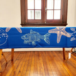 Mantel celeste de 1,5 mt