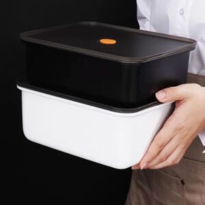 Contenedor de Acero Inoxidable Blanco - 2300 ml