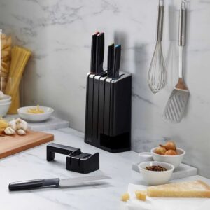 Cepo 5 cuchillos con afilador cerámico Elevate - Joseph Joseph